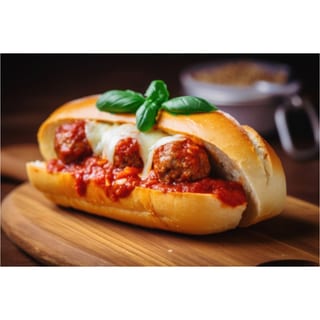 Meatball Parmigiana Sandwich