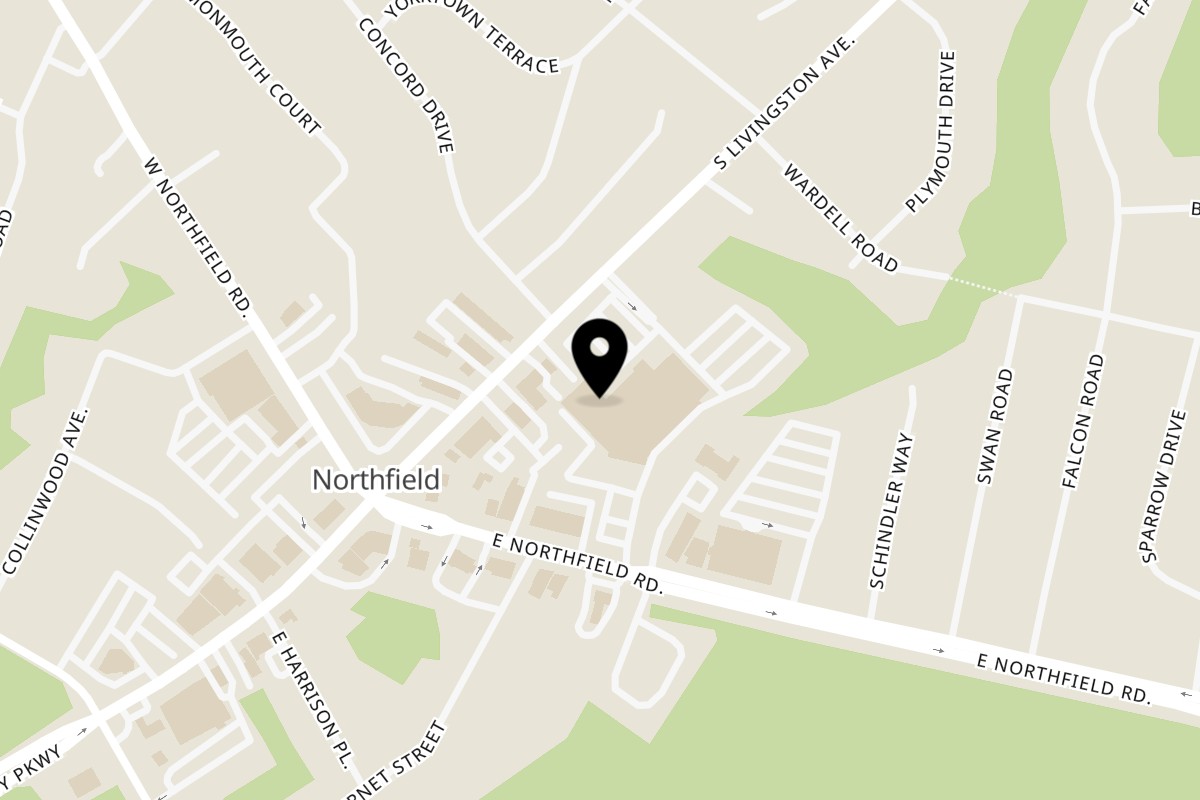 Map showing the location of Franco's Pizza on 489 S Livingston Ave #4327 in Livingston